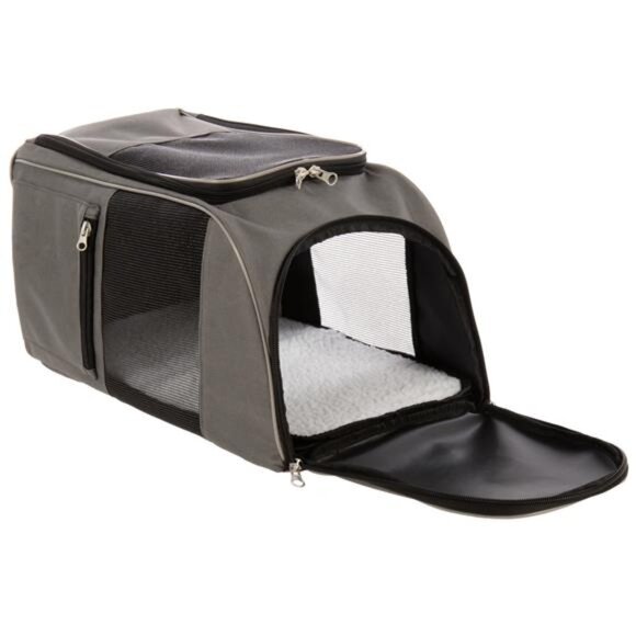 Medium Cat & Dog Travel Pet Backpack, Gray, 16 lb Limit - Picture 5 of 7